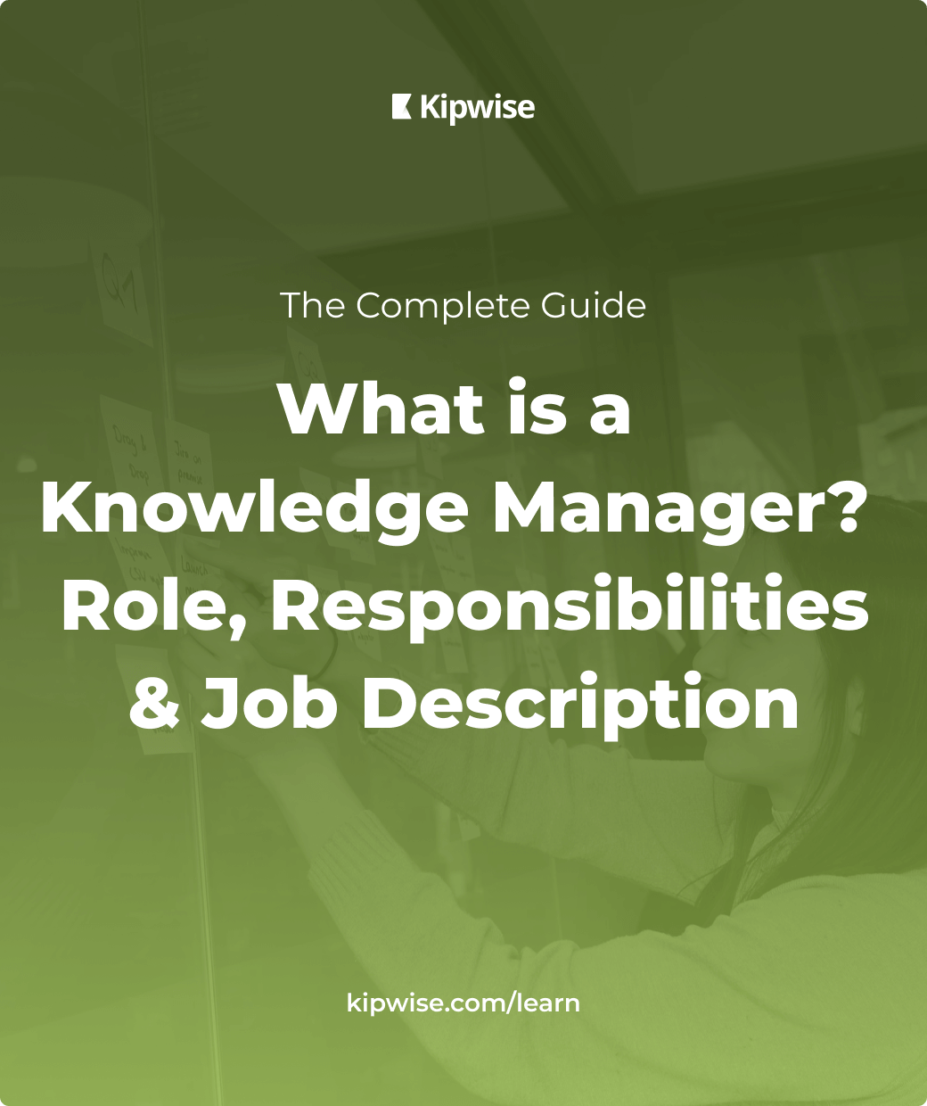 knowledge management job description 